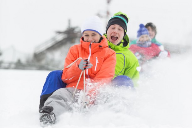 Präparierte Rodelbahn mit 2,5 km Länge © Flachau Tourismus